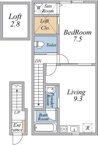 Avan　B棟D'type（B203）